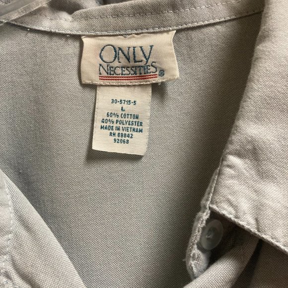 Like New Only Necessities Blue Oxford Shirt L - Picture 2 of 6